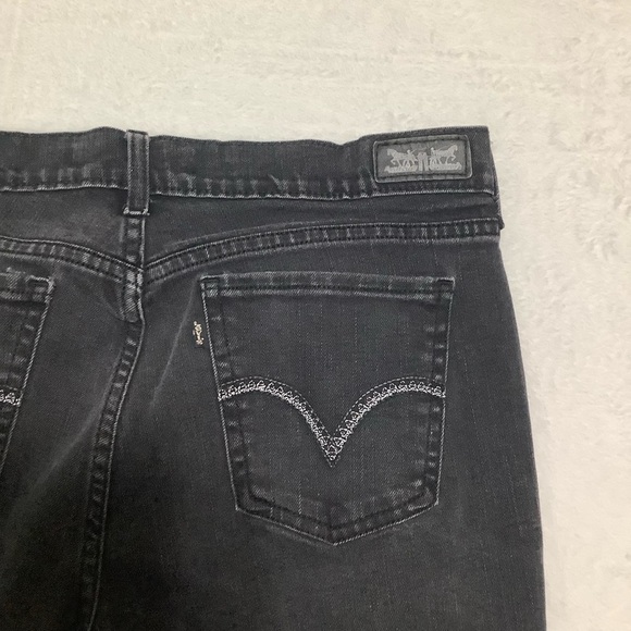 Levi’s 505 Women’s Straight Leg Black Jeans Size 12 Short - Picture 5 of 9